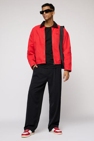 Cosmic black men's pleated korean pants