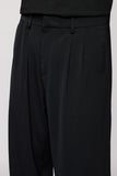 Cosmic black men's pleated korean pants