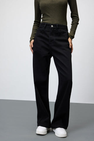 Onyx wide-leg cropped denim jeans